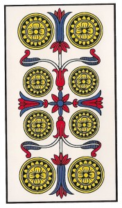 8 de oros tarot marsella amor salud dinero