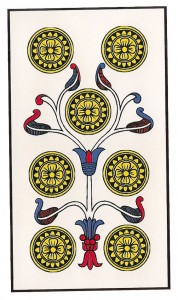 7 de oros tarot marsella amor salud dinero
